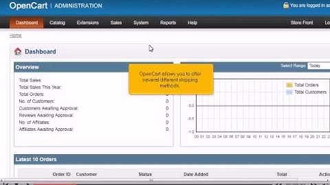 How to configure shipping methods in OpenCart