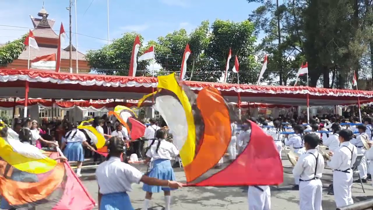 JUARA 2 DISPLAY MARCHING BAND SMP METHODIST KABANJAHE 2025 DALAM RANGKA HUT RI KE 80