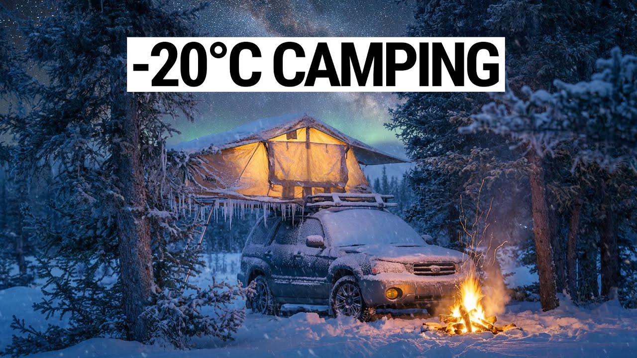 Winter Camping in Subaru Forester! EXTREME COLD!