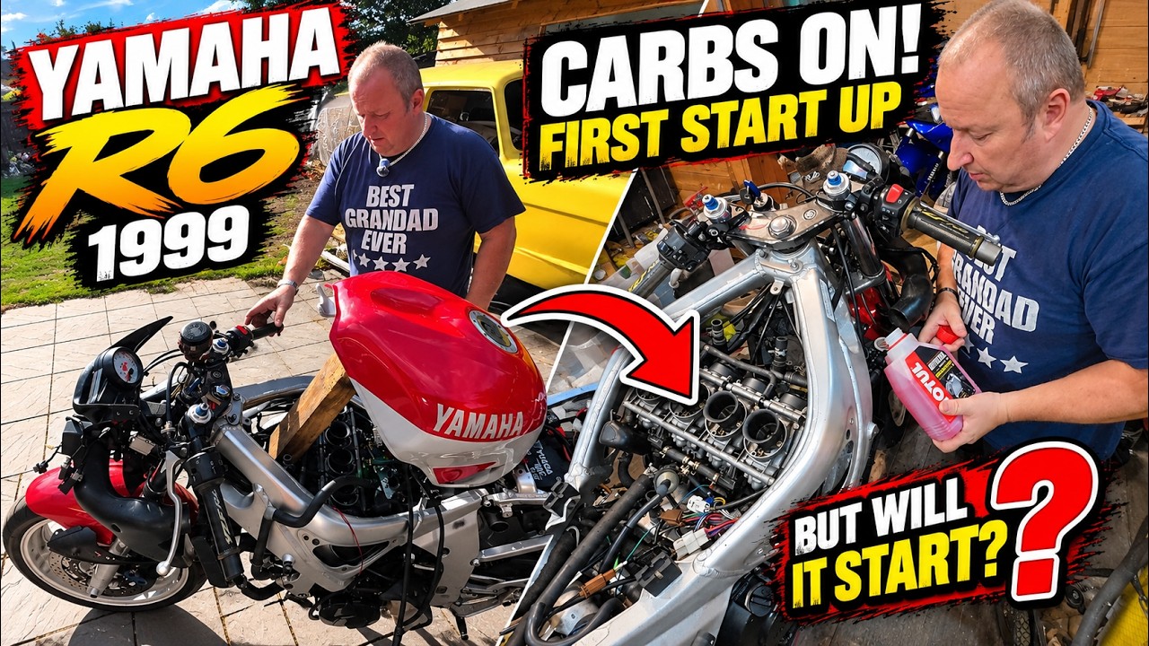 Yamaha R6 5EB Engine Project – Carburetors On, Will It Fire Up?