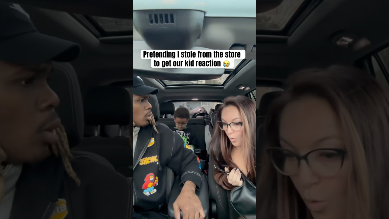 Pretending I stole from the store to get our kid reaction 