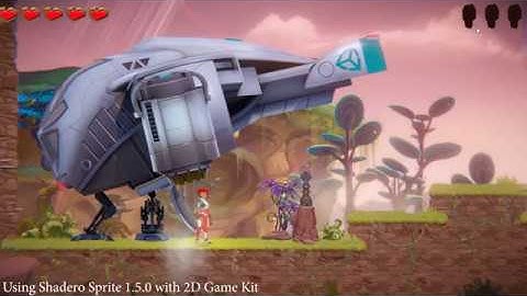 Shadero Sprite for Unity - 2D Game Kit - Spaceship invisibility