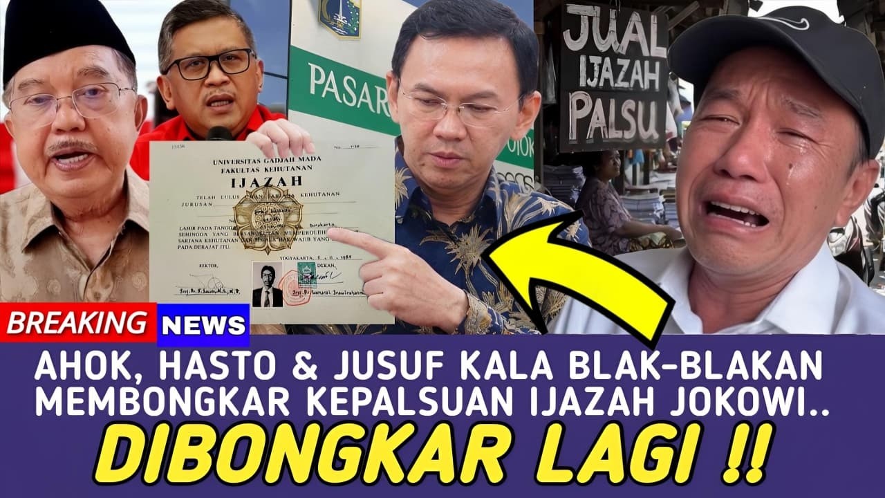 DIBONGKAR LAGI !! AHOK, HASTO & JUSUF KALA MEMBONGKAR RAHASIA KEPALSUAN IJAZAH PALSU JOKOWI