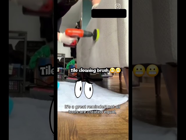 Scrubbing a sofa with Tile cleaning brush.