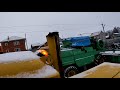 Трактор Кировец, подготовка к зимнему сезону, первый выезд на уборку снега