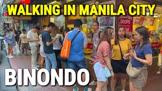 🇵🇭 4K | MANILA CITY 2024 | Binondo - Manila Chinatown Tour + Pasig River Esplanade | Philippines