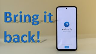 Enable Notification LED on your Samsung phone with aodNotify!
