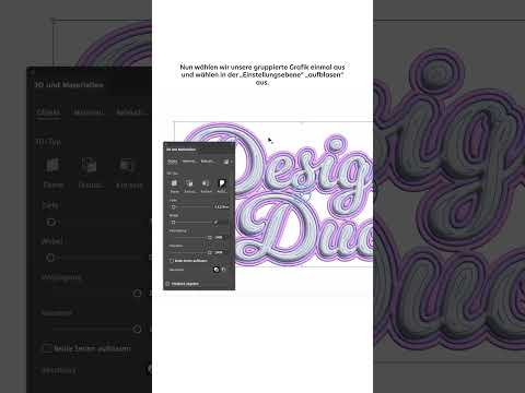 3D und Material-Effekte in adobe Illustrator Tutorial #shorts . ' Thumbnail'