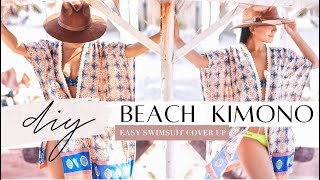 Extremely Simple DIY Kimono // Beach Cover Up