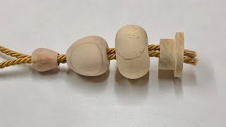 Turning wooden molds for curtain tassels. Вытачивание деревянных деталей для декоративной кисти.