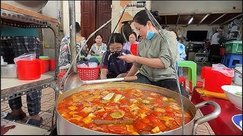 ✅ HÀNG BÚN RIÊU CUA NHỎ NHỎ MÀ ĐÔNG KHÁCH TẤP NẬP, NHÌN NỒI NƯỚC LÈO ĐÃ THÈM