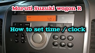 maruti Suzuki wagon R k series time setting || how to adjust digital time k series