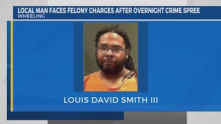 West Virginia man faces felony charges after overnight crime spree, including alleged third-offense