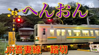 JR吾妻線　小野上温泉ー小野上　変音　踏切