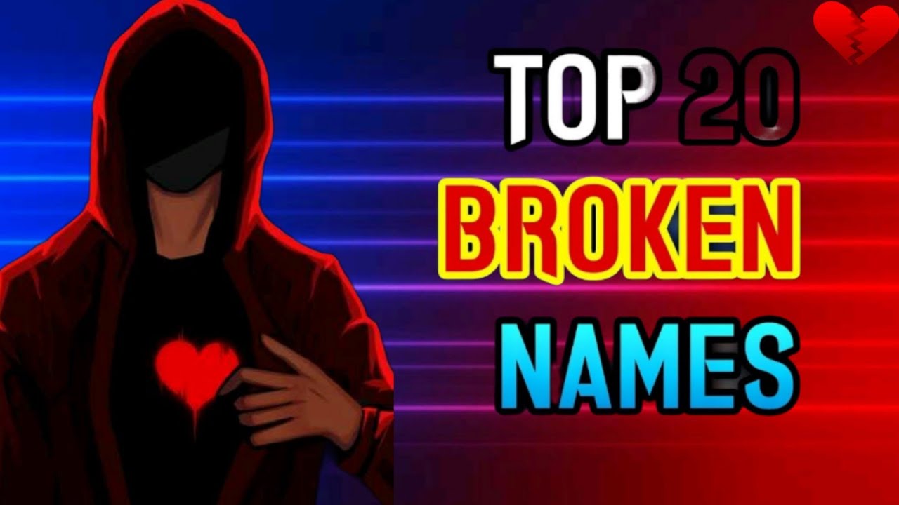 TOP 20 SAD NAMES FOR FREE FIRE SAD NAMES BEST UNIQUE NAMES YouTube TOP 20 SAD NAMES FOR FREE FIRE SAD NAMES BEST UNIQUE NAMES YouTube