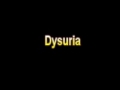 What Is The Definition Of Dysuria - Medical Dictionary Free Online