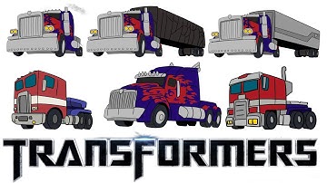 The ULTIMATE compilation of Transformers Movie Optimus Primes 2d animation