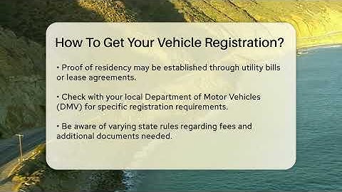 How To Get Your Vehicle Registration? - Car Performance Pros