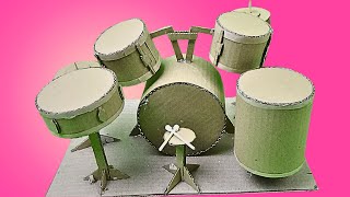 DIY Cardboard Drum Set – Real Sound, Super Fun! | Crafty Cardboard