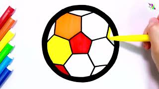 Ball drawing and coloring page for kids - How to draw a ball by UCP ART 4,719 views 1 year ago 1 minute, 55 seconds