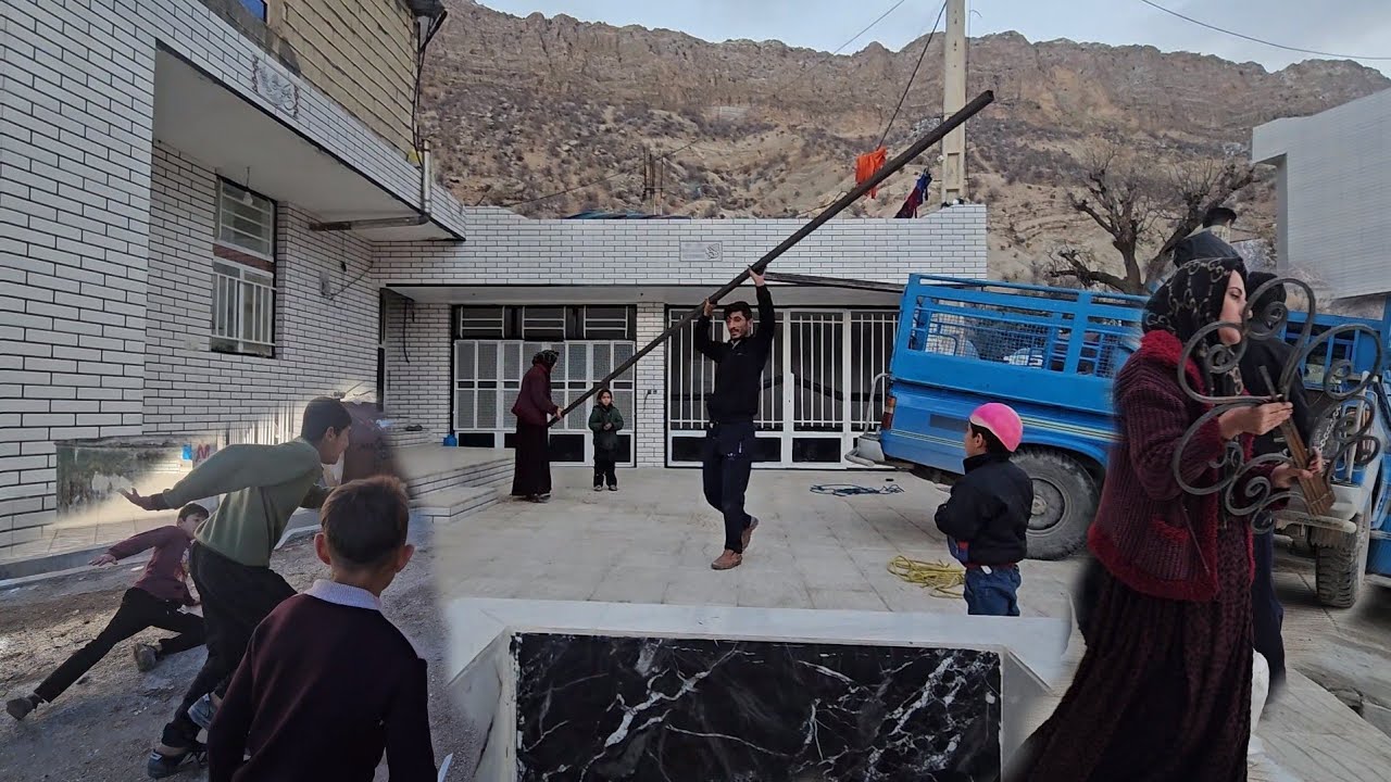 :Parvin Khayyat’s Daily Life in the Village | Building a Fence for the House Ya