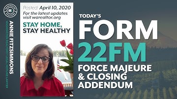 Update on Using Form 22FM