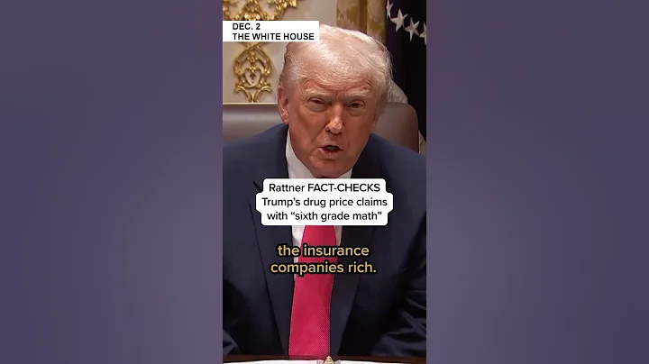 Rattner FACT-CHECKS Trump's drug price claims with 'sixth grade math'