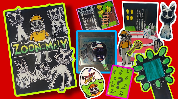 MAKING ZOONOMALY ZOOKEEPER GAME BOOk🐼🦊😈DIY+(Smile Cat SQUISHY+Zookeeper Kinder joy)@LIGHTSAREOFF