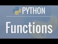 Python Tutorial for Beginners 8: Functions