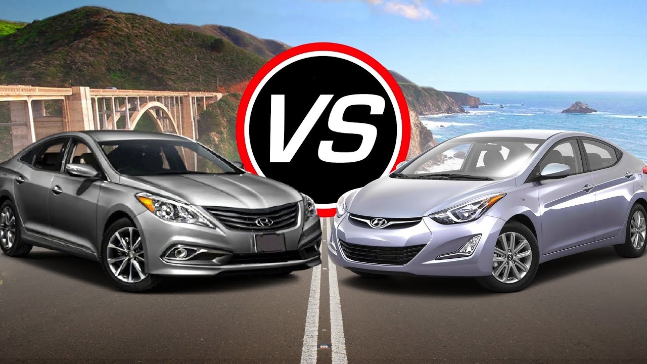 2016 Hyundai Azera vs 2016 Hyundai Elantra SE - Spec Comparison! - YouTube