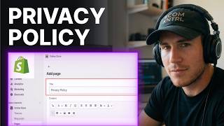 Información How to create professional privacy policy pages on Shopify (2026) — Updated Method Actualización