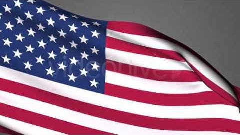 USA Flag Hoisting Transition Loopable Background