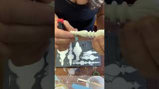 IOD moulds and 10-minute resin. Make your own ornaments!