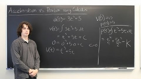 Acceleration vs. Position Using Calculus : Calculus Explained