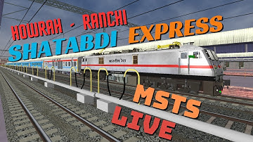 LIVE 🔴 MSTS || SHATABDI EXPRESS || HOWRAH TO RANCHI  ||  JOURNEY ||