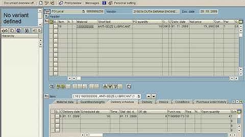 SAP Tutorial : Create a Partial Good Receipt