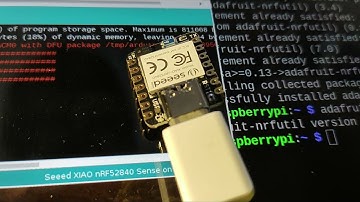 Setup Arduino IDE to support Seeed XIAO BLE (Sense), install adafruit-nrfutil
