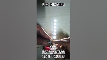 LED Brightness control circuit | #diy #shorts #electronic #experiment