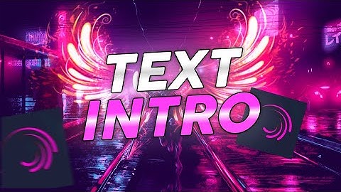 🔥 Text Intro Alight Motion presets Download| 3D Glowing Gaming Text Intro In Alightmotion XML File 🔥