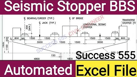 Seismic Stopper BBS | Excel Automated formula | why we Provide | Success 555 Civil Engineer