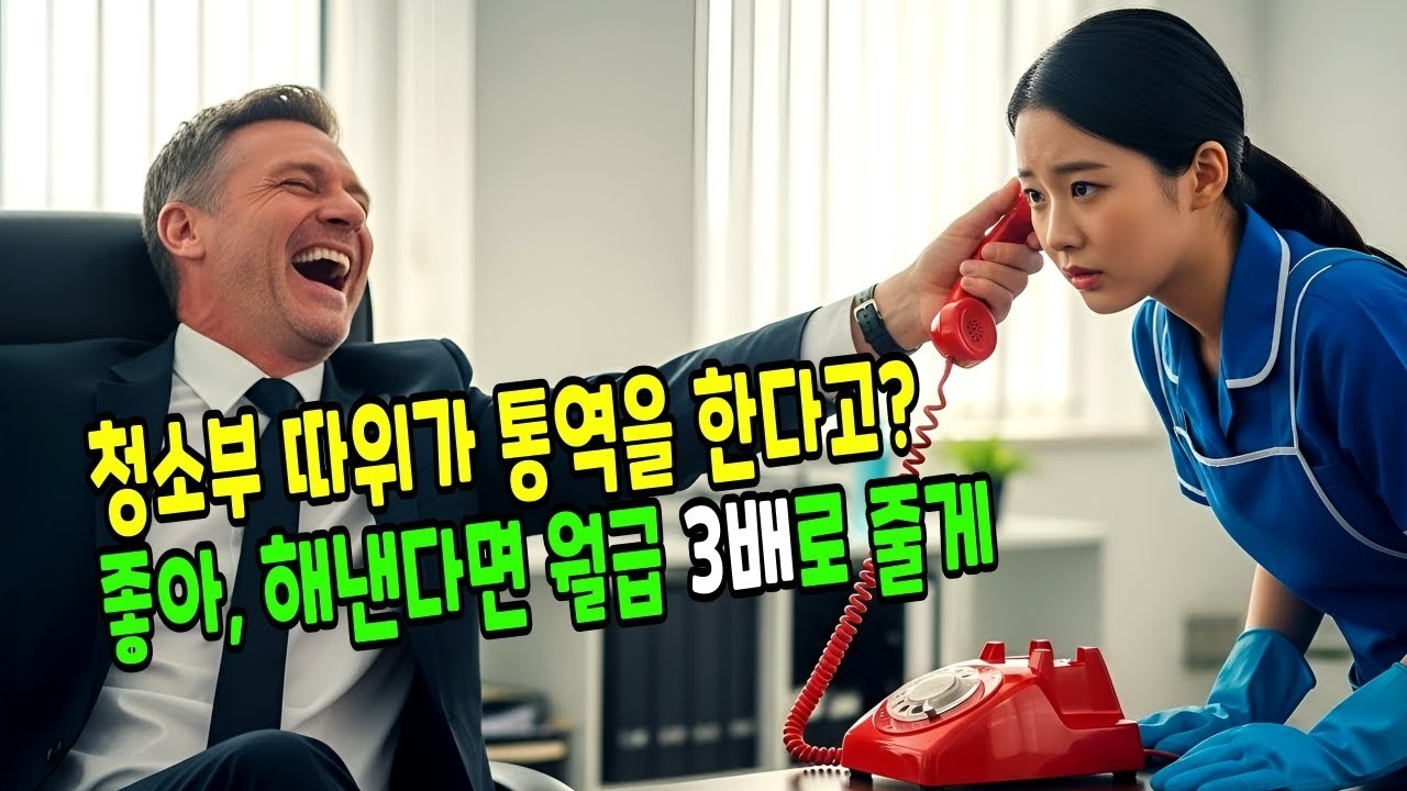 '제가 통역할 수 있어요' 미국 재벌 회장에게 가난한 청소부가 말하는 순간, 회사를 파산 위기에 구하는데      감동사연