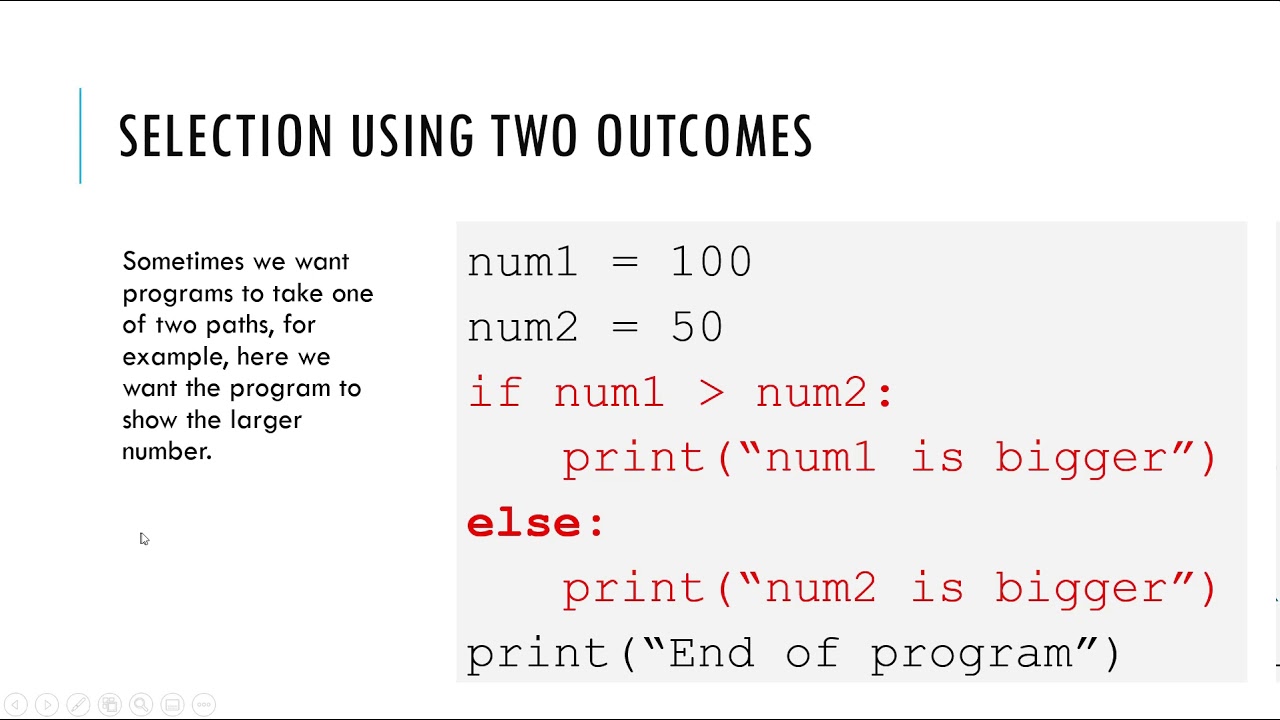 Python selection - YouTube