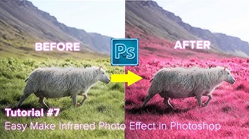 Easy Make Infrared Photo Effect in Photoshop