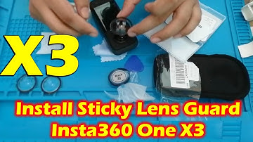 How To Install Sticky Lens Guard Insta360 One X3 #howto #insta360 #actioncamera @techmechanic65