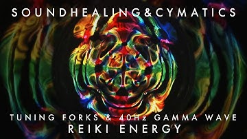 Tuning Forks 432Hz + 40Hz Gamma + Cymatics | 7 Chakra Alignment
