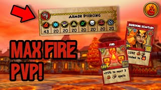 Wizard101: MAX LEVEL (130) FIRE PvP: NEW Pierce Setup!
