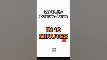 ZOMBIE GAME IN 10 MINUTES! ⚡🧟 #unity #tutorial #zombiegame #speedrun #gamedevelopmenttutorial