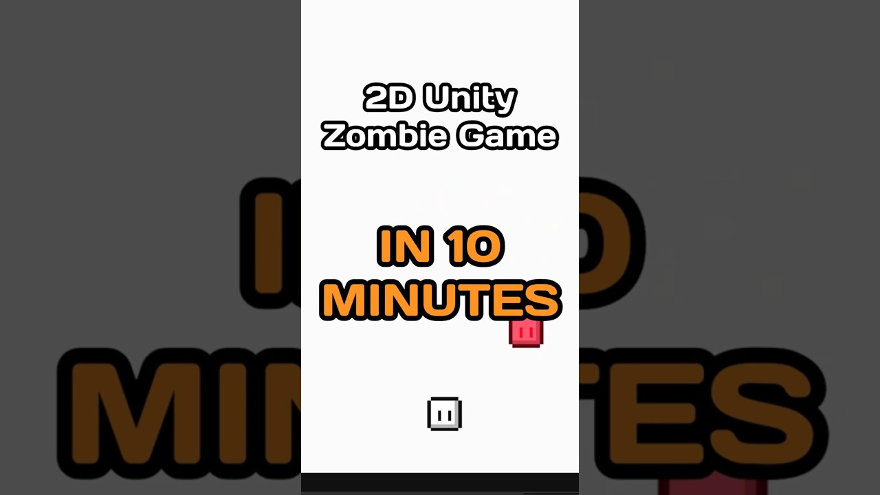 ZOMBIE GAME IN 10 MINUTES! ⚡🧟 #unity #tutorial #zombiegame #speedrun #gamedevelopmenttutorial