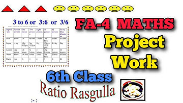 FA-4 MATHS 💯6th Project Work | FA-4 MATHS Class 6th Project Work | 💯MATHS Project Work #fa4mathsexam