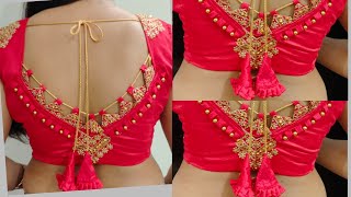 Blouse Back Neck Design | Back Neck Blouse Design Cutting And Stitching | Blouse Neck